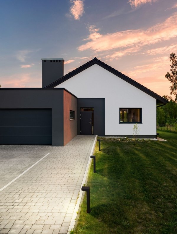 Minimalistyczny słupek ogrodowy klasyczny LED prostokątny aluminiowy czarny uniwersalny IP65 CALMARE LE75120 Luces Exclusivas