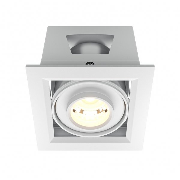 Biała Oprawa Wpuszczana Downlight Metal Modern Maytoni DL093-01-10W3K-W