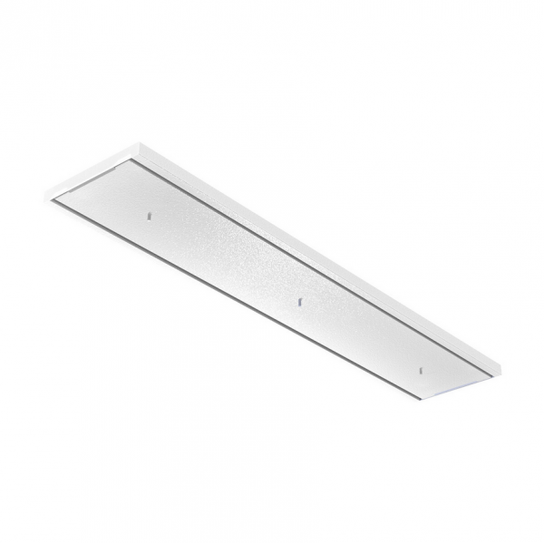 Biała prostokątna podsufitka natynkowa 120cm max 12 lamp do systemu CAMELEON CANOPY C 1200 WHITE 8555 Nowodvorski Lighting