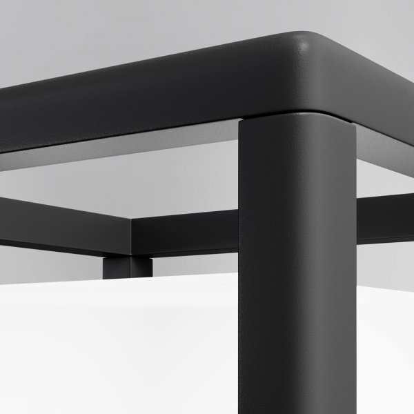 Nowoczesne oświetlenie zewnętrzne lampy stojące kwadrat grafit aluminium Trim MAYTONI O455FL-01GF 