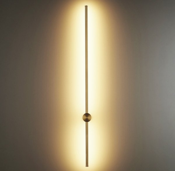 Nowoczesny Złoty Kinkiet Dekoracyjny Listwa LED SPARO 100cm 