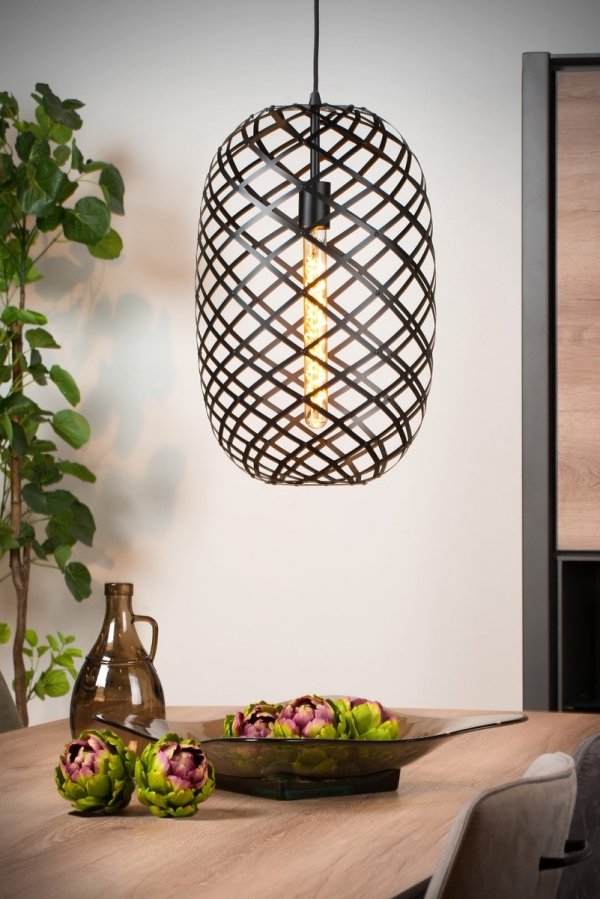 Lampa Wisząca Industrialna Czarna WOLFRAM 21417/32/30 LUCIDE