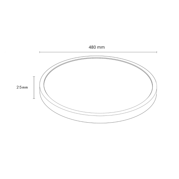 Plafon Sufiitowy Okrągły LED CCT Biały CALIFORNIA LP-2505/1C-48 WH LIGHT PRESTIGE