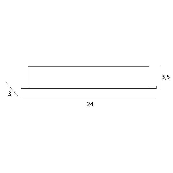 Oprawa wpuszczana w sufit LED minimalistyczna klasyczna prostokątna biała aluminiowa X-line H0138 MAXLIGHT 