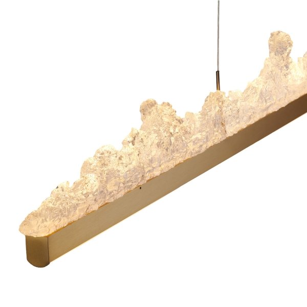 Dekoracyjna lampa wisząca listwa LED designerska MONTANA LONG ST-6490P/L Step Into Design salonowa nad stół