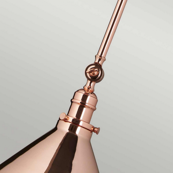Industralna lampa sufitowa/kinkiet na wysięgniku w kolorze polerowanej miedzi Provence PV-GWP-CPR Elstead Lighting