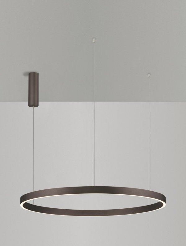 Nowoczesna Lampa Wisząca Brązowy Pierścień BARI LE44320 LUCES EXCLUSIVAS