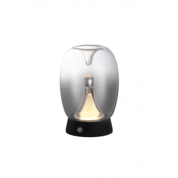 Designerska lampa stołowa do salonu Azzardo PAMELA TABLE SMOKY AZ6186