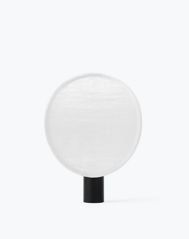 Lampa stołowa owalna materiałowa czarna 43cm minimalistyczna klasyczna uniwersalna dekoracyjna TENSE 21811 New Works
