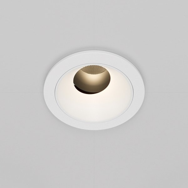 Biała Oprawka Wpuszczana Maytoni Downlight Wise DL057-7W3K-W