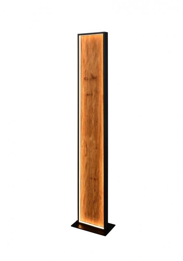 Lampa podłogowa stojąca LED drewniana prostokątna klasyczna nowoczesna KALEA 455510130 Trio