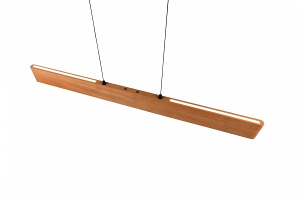 Lampa wisząca LED prostokątna drewniana klasyczna nowoczesna ściemnialna EDGEWOOD 359710130 Trio 