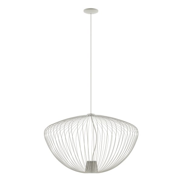 Nowoczesna Lampa Wisząca w Stylu Loft Szara PUMPKIN L SILK GRAY 11251 NOWOVORSKI