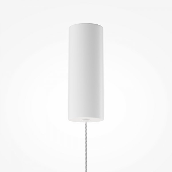 Lampa wisząca LED designerska owalna szklana ze żłobieniami biała dekoracyjna ponadczasowa Scala MOD496PL-L12WK Maytoni
