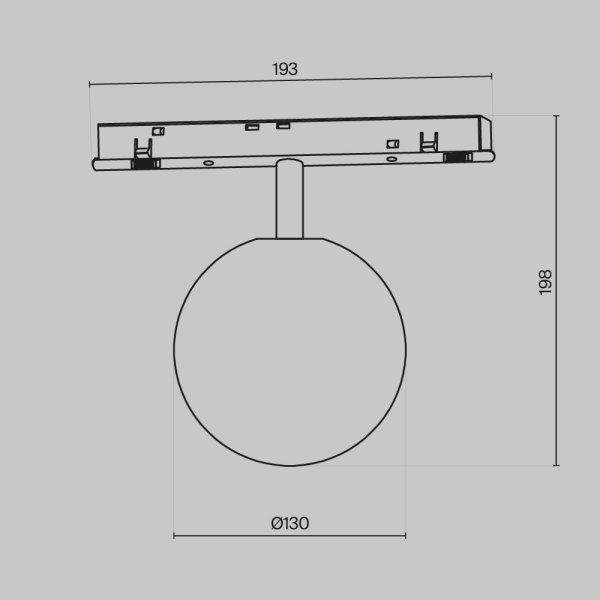 Minimalistyczny Czarny Plafon Sufitowy Magnetyczny Szynoprzewodowy Biała Kula LUNA EXILITY TR038-4-5WTW-DD-B MAYTONI