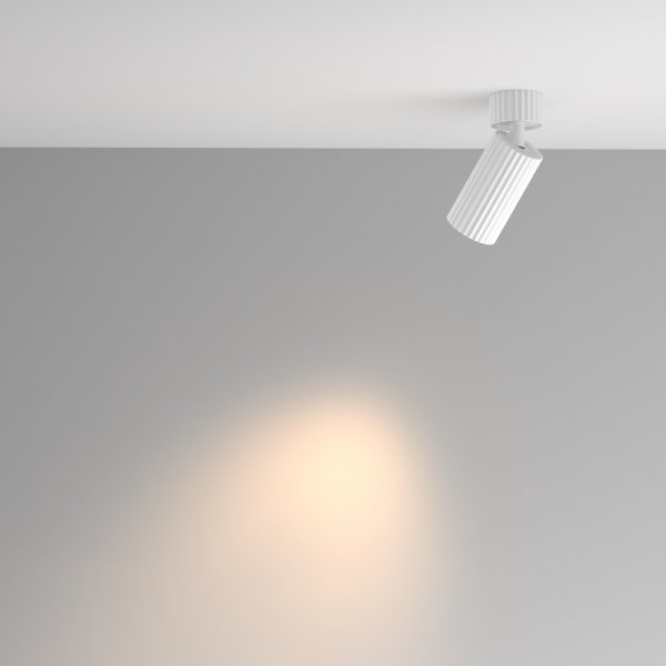 Lampa sufitowa plafon tuba regulowana aluminium biała Calipso MAYTONI C108CL-01-GU10-W