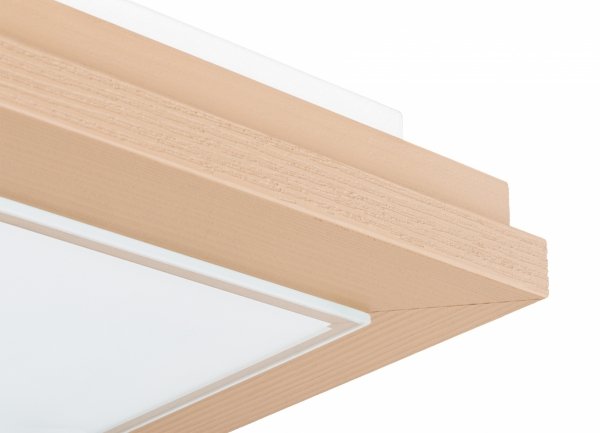 Lampa sufitowa plafon kwadratowy 32cm drewniany klasyczny nowoczesny minimalistyczny beżowy TABOR 7267 Argon