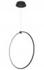 NOWOCZESNA LAMPA WISZĄCA RING KOŁO LED CZARNA CHINU LUCES EXCLUSIVAS LE41603 