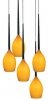 LAMPA WISZĄCA AZZARDO IZZA AZ1231 NOWOCZESNA RETRO BURSZTYNOWA 