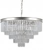 KRYSZTAŁOWA LAMPA WISZĄCA ITALUX VERDES PND-44372-11A-SLVR-B<br />RW ŻYRANDOL KRYSZTAŁOWY 