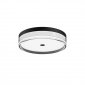 Nowoczesny Plafon Sufitowy okrągły LED Czarny Molino Italux PLF-64536-S-BK 