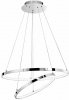 LAMPA WISZĄCA RING LED CHROMOWE OKRĘGI NOWOCZESNA LAMPA DO SALONU CHROM LOBOS LE41672 LUCES EXCLUSIVAS 
