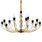 Złoty Żyrandol Świecznikowy Z Kryształkami IDEAL LUX VANITY SP15 206639 