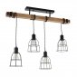 INDUSTRIALNA LAMPA SUFITOWA PLAFON ITALUX PONTE PND-4290-4-L DRUCIANA VINTAGE 