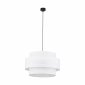 Dekoracyjna lampa wisząca w stylu boho dekoracyjny biały abażur rystykalna industrialna nad stół do salonu jadalni sypialni CALISTO 3 WHITE 5363 50cm TK-Lighting 