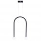 Minimalistyczna Lampa Wisząca Czarna LED Nowoczesna ENIGMA P0513 MAXLIGHT 
