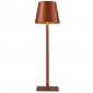 Nowoczesna Lampa Stołowa Przenośna LED Kawowa ATLIS TB-2821-CF ITALUX 