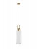 NOWOCZESNA lampa wisząca z MOSIĘŻNYM wykończeniem szklana BANES LE42652 LUCES EXCLUSIVAS 