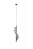 Designerska czarna dymiona lampa wisząca MONICA White Label Living 5300191 