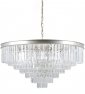 KRYSZTAŁOWA LAMPA WISZĄCA ITALUX VERDES PND-44372-14-CHMP-GL<br />D ŻYRANDOL KRYSZTAŁOWY 
