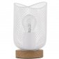 Lampka Stojąca Stalowa Siatka Czarna BAQUE LE43433 LUCES EXCLUSIVAS 
