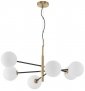 NOWOCZESNA ZŁOTA LAMPA WISZĄCA KULE DO SALONU DESIGNERSKA PLATO LE41767 LUCES EXCLUSIVAS 
