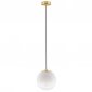 Lampa Wisząca Okrągła Nad Stół Do Salonu Złota Szklana Kula ADELA LE43363 LUCES EXCLUSIVAS 