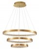 LAMPA WISZĄCA OKRĘGI LED NOWOCZESNA LAMPA PIERŚCIENIE LED ANYCZNY MOSIĄDZ MORON LE41699 LUCES EXCLUSIVAS 