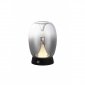 Designerska lampa stołowa do salonu Azzardo PAMELA TABLE SMOKY AZ6186 