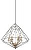 LAMPA WISZĄCA LOFT ITALUX MARESMO PEN-6369-6-BKBR CZARNA 