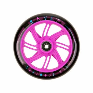 Świecące kółko do hulajnogi Raven Elena Black 145mm