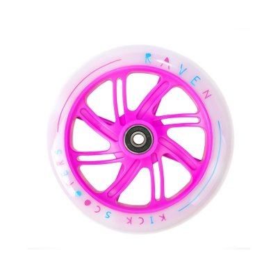 Świecące kółko do hulajnogi Raven Elena White 145mm