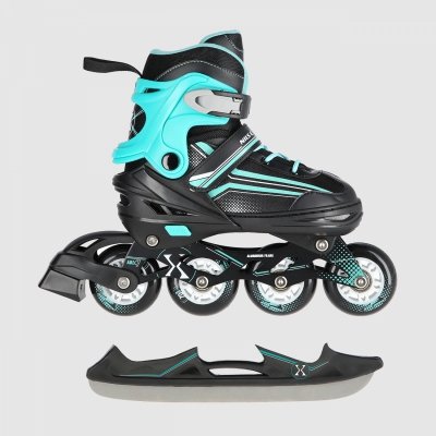 Rolki 2w1 Nils Extreme NH18190 (black/blue)