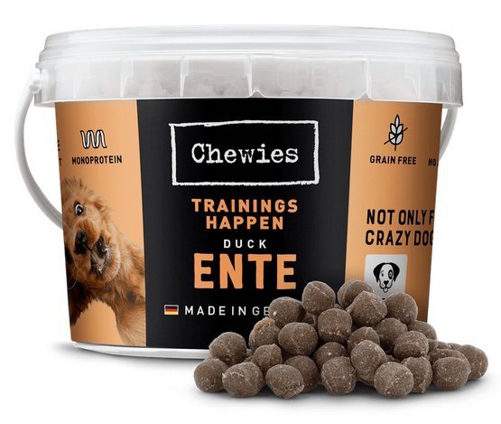 Chewies Trainings-Happen Kaczka monobiałkowe, bezzbożowe wiaderko 300g