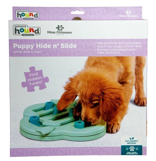 Nina Ottosson Puppy Hide &#039;N Slide Green - gra edukacyjna [69538]