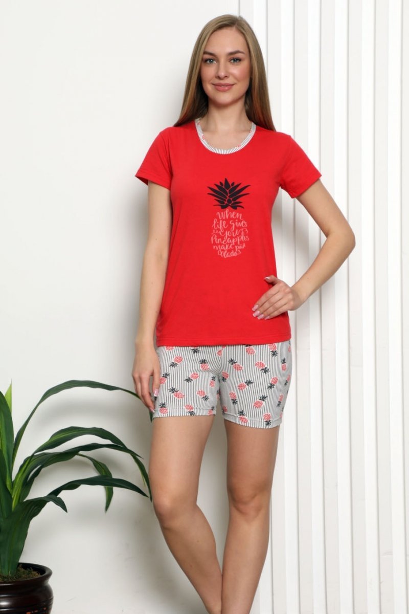 Piżama damska spodenki ANANAS R: