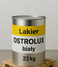 lakier OSTROLUX biały, na ściany, do nakładania natryskiem ( 22 kg) 
