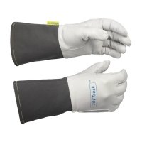 WELDAS-SOFTouch™ rękawica spawalnicza z licowej skóry koziej, mankiet został wykonany z szarego, trudnopalnego materiału 10-1004 (5 PAR) 