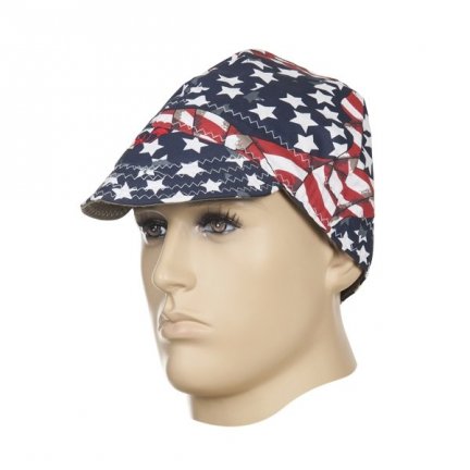 WELDAS-czapka spawalnicza USA FLAG (58 cm)