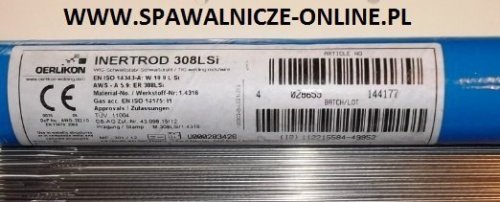 Pręt spawalniczy OERLIKON INERTROD 308LSi fi 1,6 mm / 5,0 kg